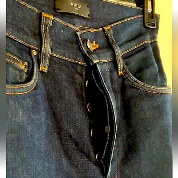 Amiri 🆕 nwot slightly distressed stack medium indigo 92/6/8 100% authentic ss23 - Picture 14 of 17